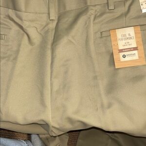 Haggar Men's Cool 18 Performance Khaki Chinos